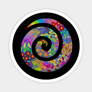 Psychedelic Spiral Magnet